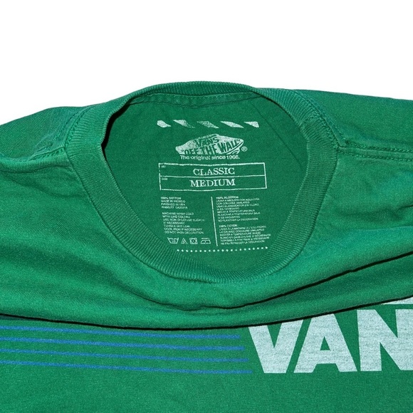 VANS Green Logo T-Shirt | Size Medium - Picture 2 of 3